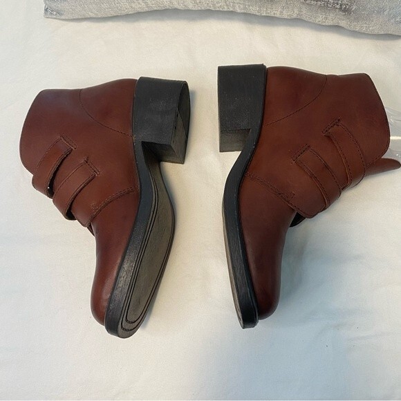 Leather Craft Brown Marcia Ankle Boots Moto Buckle Strap Made in Brazil SZ 7 - Picture 7 of 14